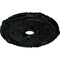 Ekena Millwork Attica with Rose Ceiling Medallion (Canopies up to 4 1/2"), 26"OD x 3 3/4"ID x 1 1/2"P, Black Pearl CM26ATBPS - alternate 2